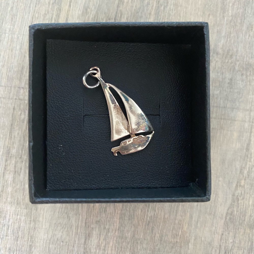 Sterling Silver Sailboat Charm